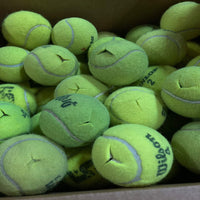 100ct Precut Used Tennis Balls for Chairs, Desks & Walkers (Grade B/C)