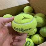 100ct Precut Used Tennis Balls for Chairs, Desks & Walkers (Grade B/C)