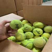100ct Precut Used Tennis Balls for Chairs, Desks & Walkers (Grade B/C)